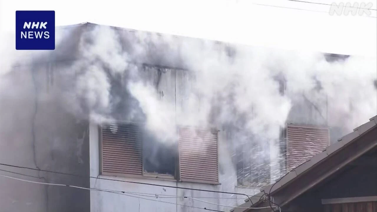 大阪 阪南で住宅火災 1人がけが 消火活動中