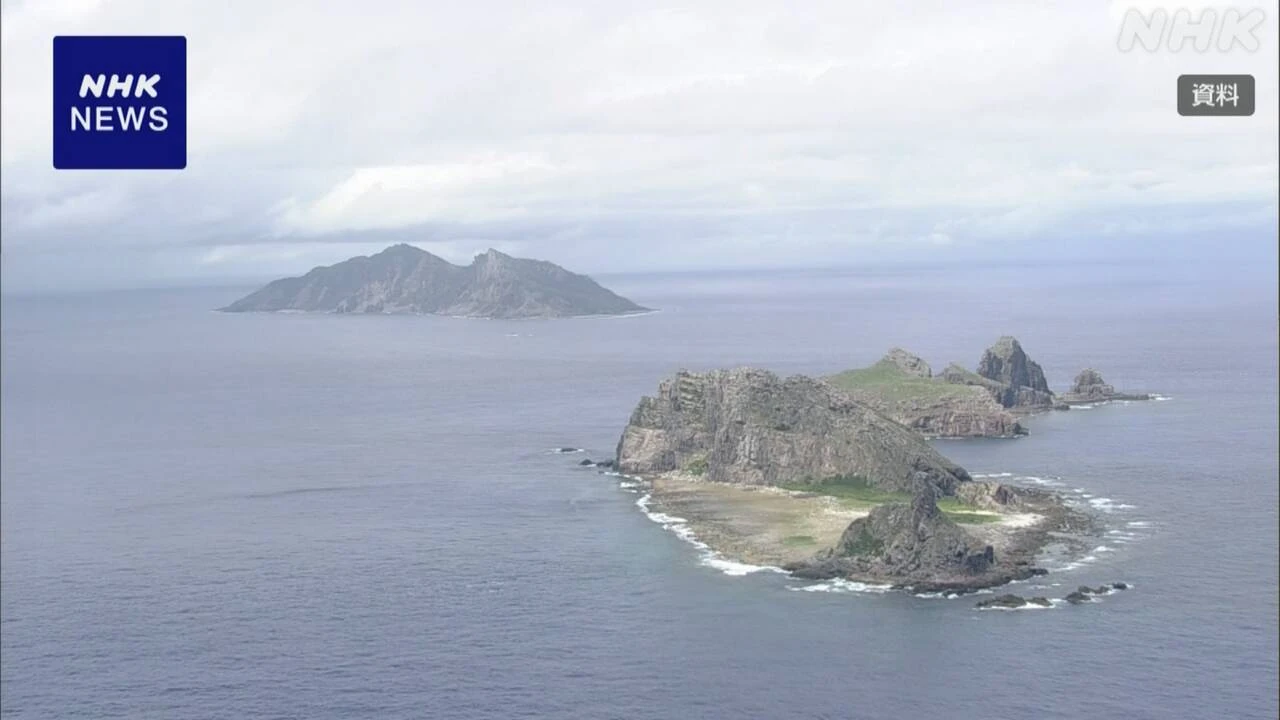 沖縄 尖閣諸島沖 中国海警局の船4隻が日本の領海に侵入