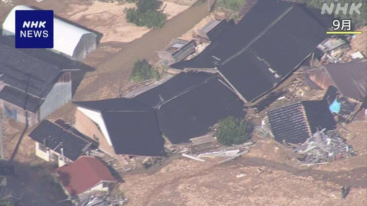 石川 能登豪雨被害 「激甚災害」指定 自治体の復旧費用を支援