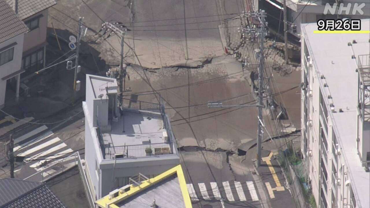 広島市の道路陥没事故からあすで1か月 現在も60人余が避難生活