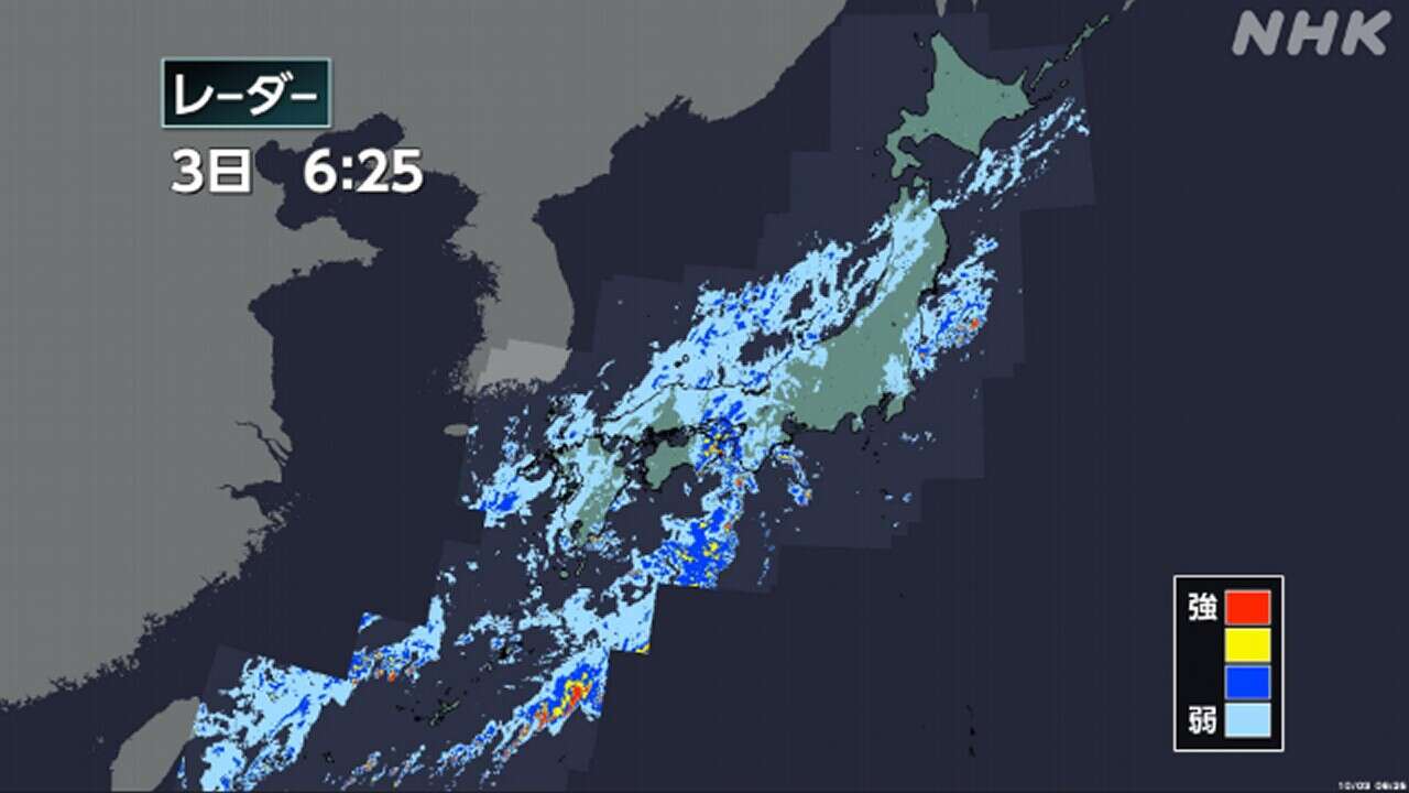 西日本と東日本 4日にかけて落雷や竜巻などの激しい突風に注意