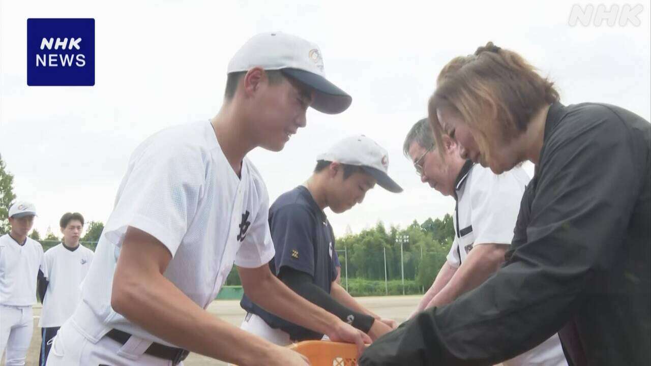 石川 被災の高校野球部を支援 富山の障害者施設がボールを修繕