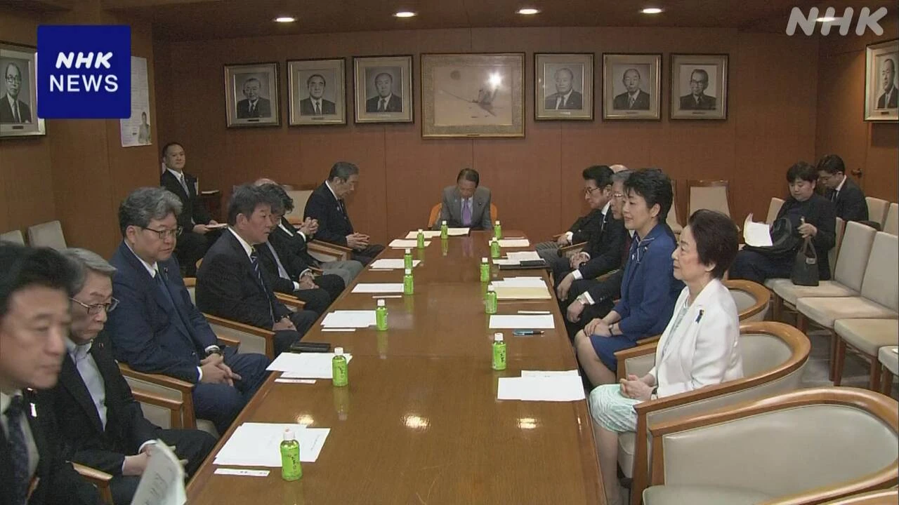 皇位継承 自民の懇談会 “養子案を棚上げでとりまとめ認めず”