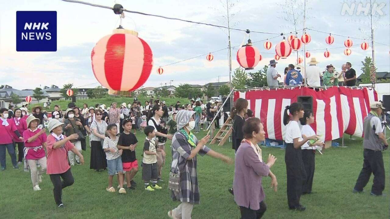 東日本大震災で津波被害の宮城 山元町で復興願う夏祭り