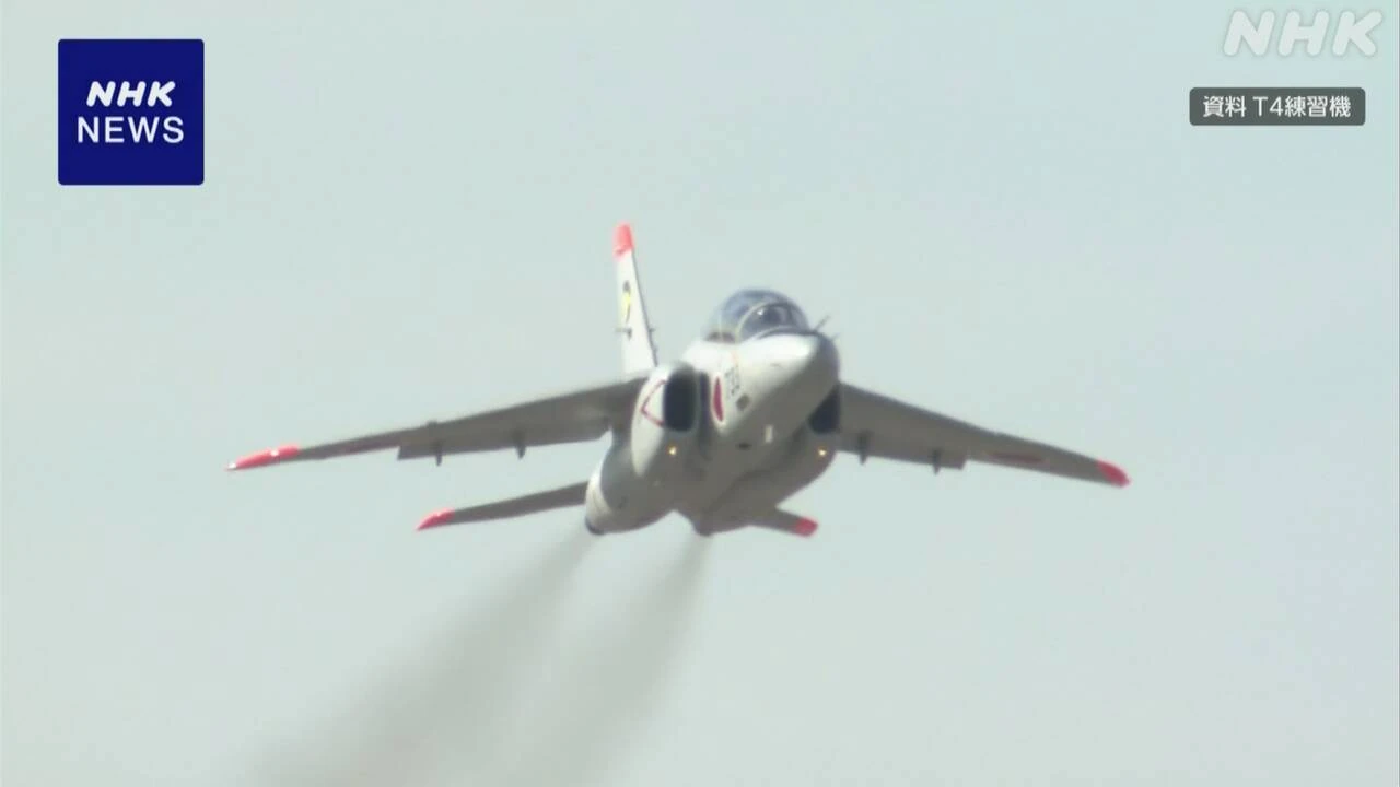 航空自衛隊 5月に墜落の練習機と同型機の飛行 13日以降再開へ