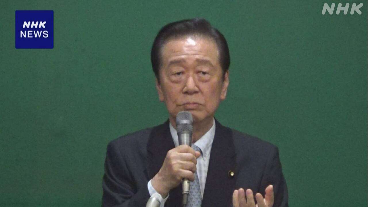 立民 小沢氏 代表選で泉代表に代わる候補者擁立の考え示す