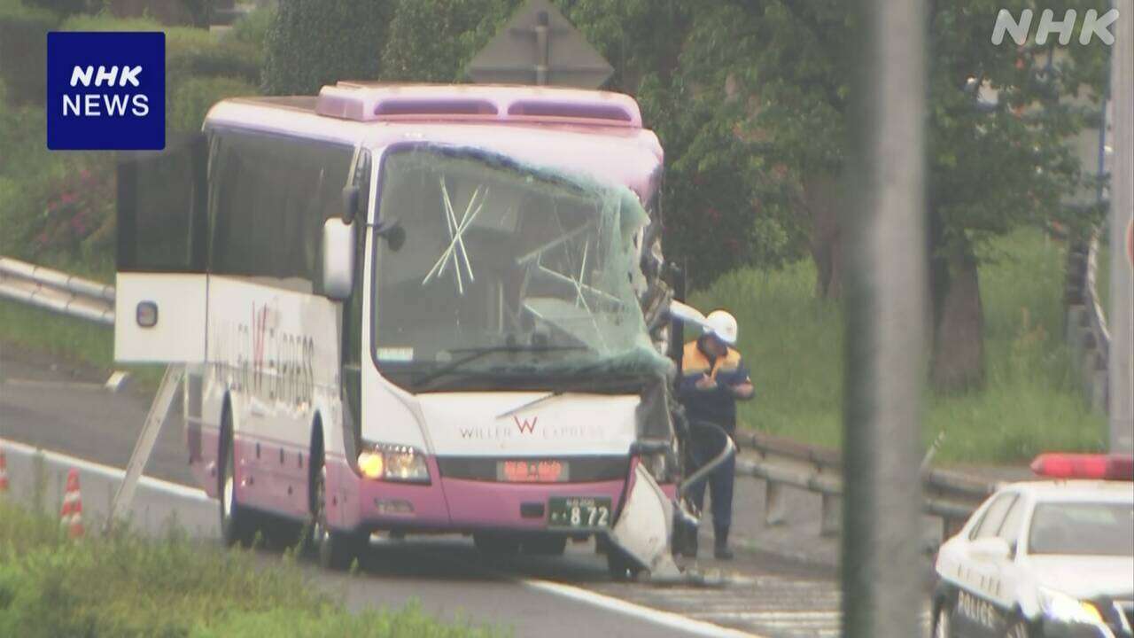 東北道で高速バス2台からむ事故 乗客3人けが 栃木 那須塩原