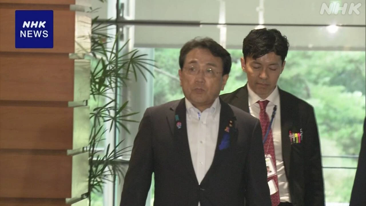 赤澤経済再生相 米の関税めぐり林官房長官と意見交換