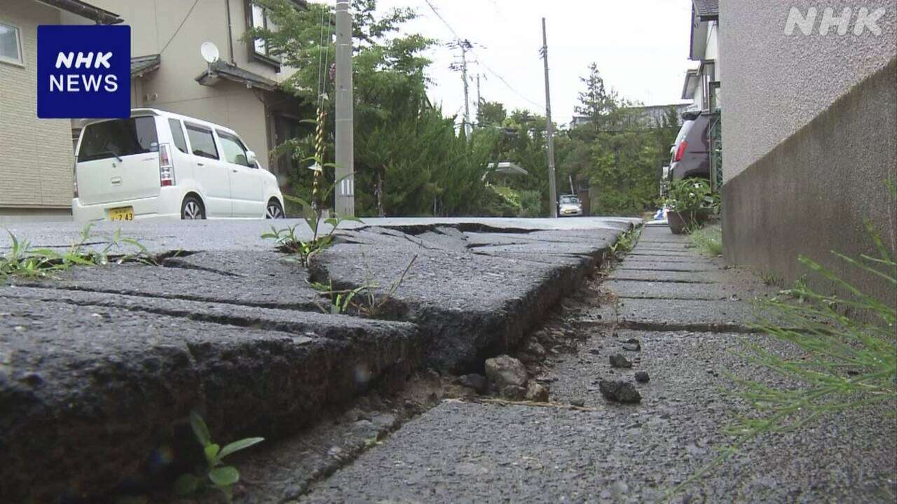 新潟 液状化の道路被害 再建の課題に 能登半島地震から半年