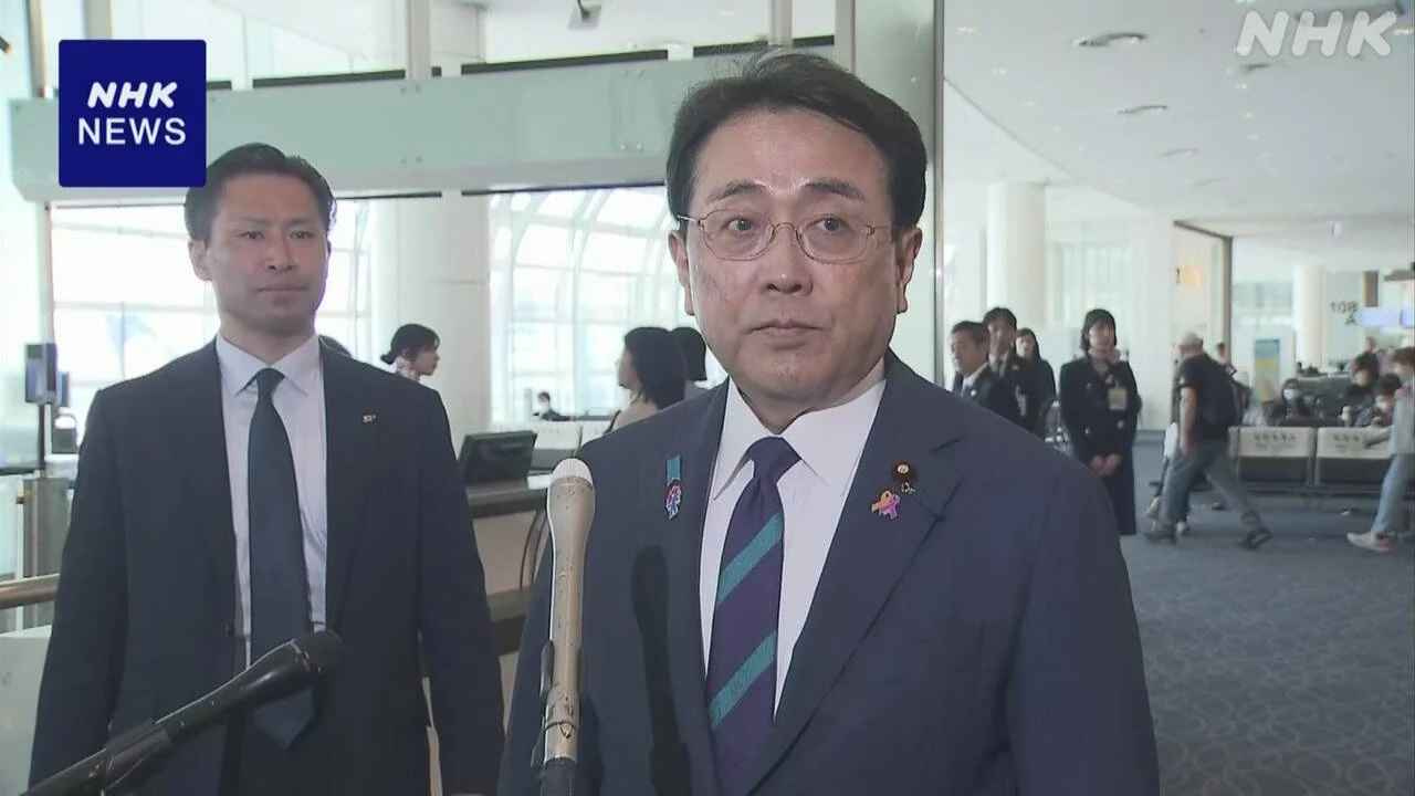 赤澤経済再生相 羽田を出発 米の関税措置めぐり閣僚交渉へ