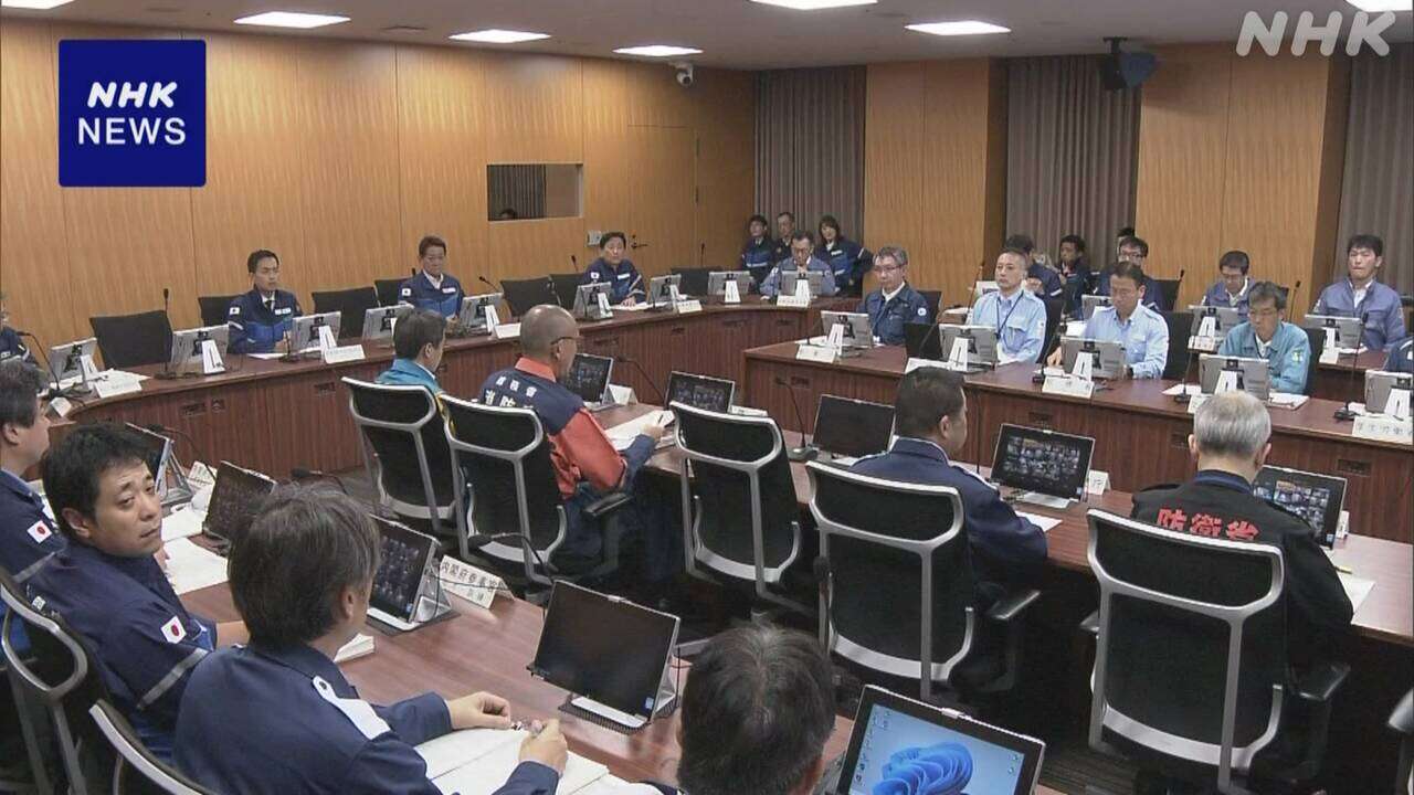 政府 台風10号への対応めぐり「特定災害対策本部」の会合開く