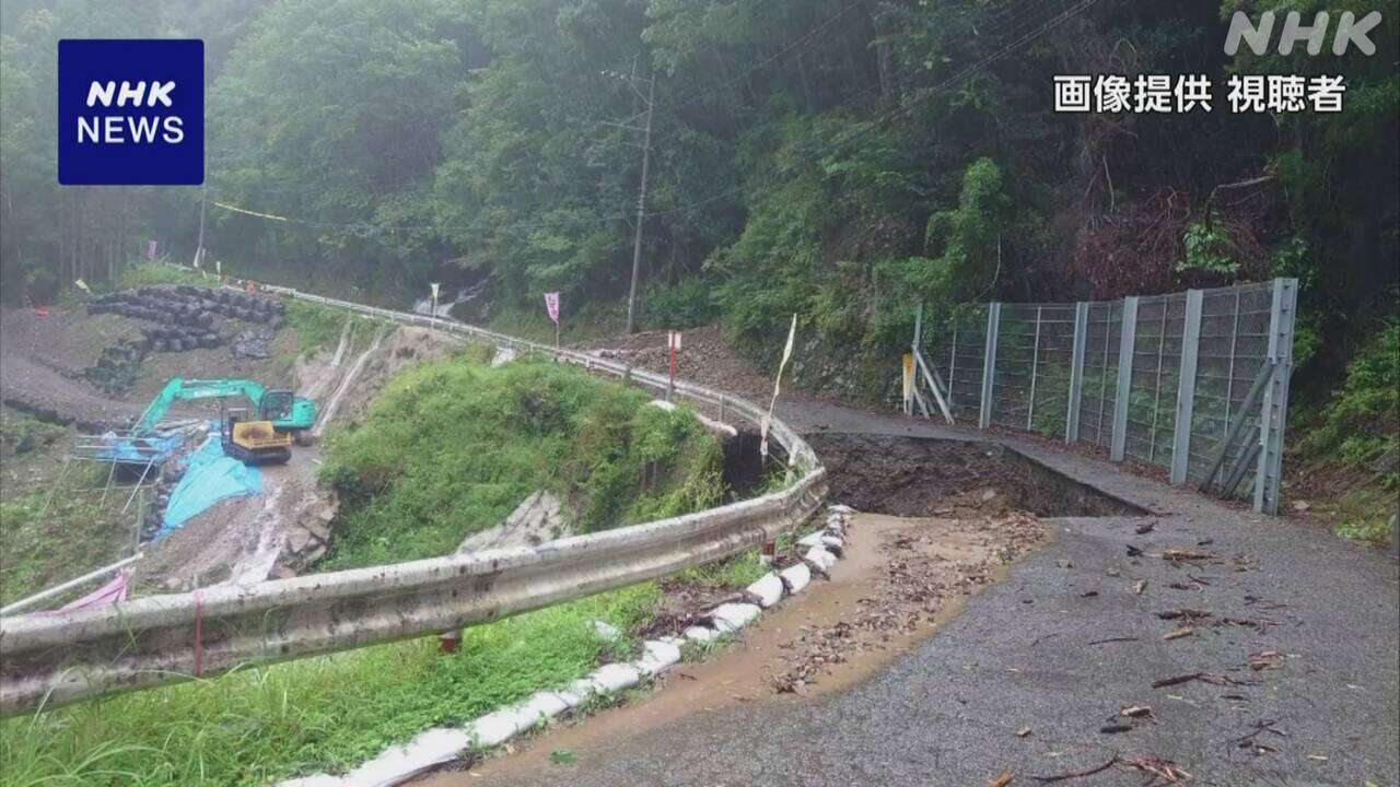 宮崎 椎葉村 村外への主要道路がいずれも通行止めに 台風10号