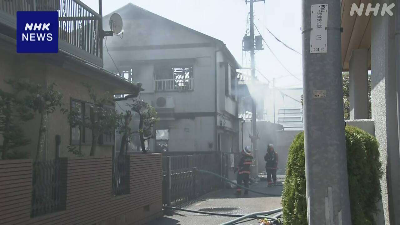 千葉 船橋 住宅で火事 2人死亡 70代女性と60代弟と連絡とれず