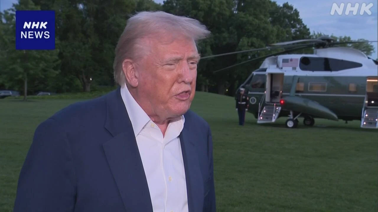 トランプ大統領 “関税措置めぐる交渉 初合意はイギリスに”
