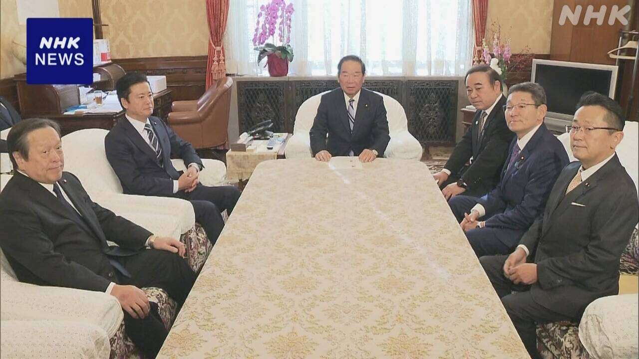 自民 立民“選挙制度協議の場 早期設置を”衆院議長に申し入れ