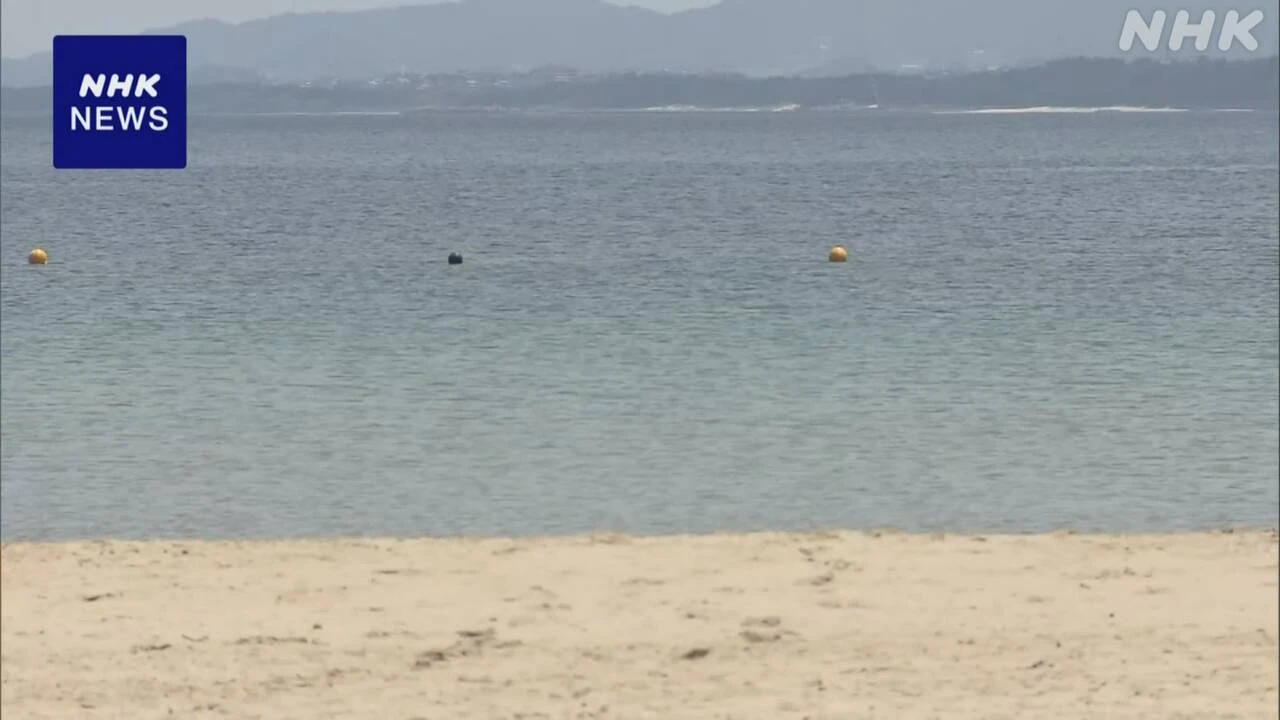 福岡 志賀島 海水浴場で40代男性が溺れ死亡