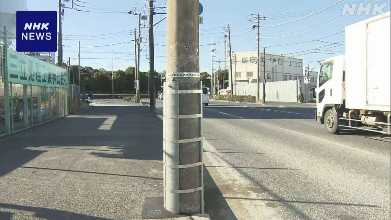 川崎 乗用車が電柱に衝突 高校生の男女2人死亡 無免許運転か