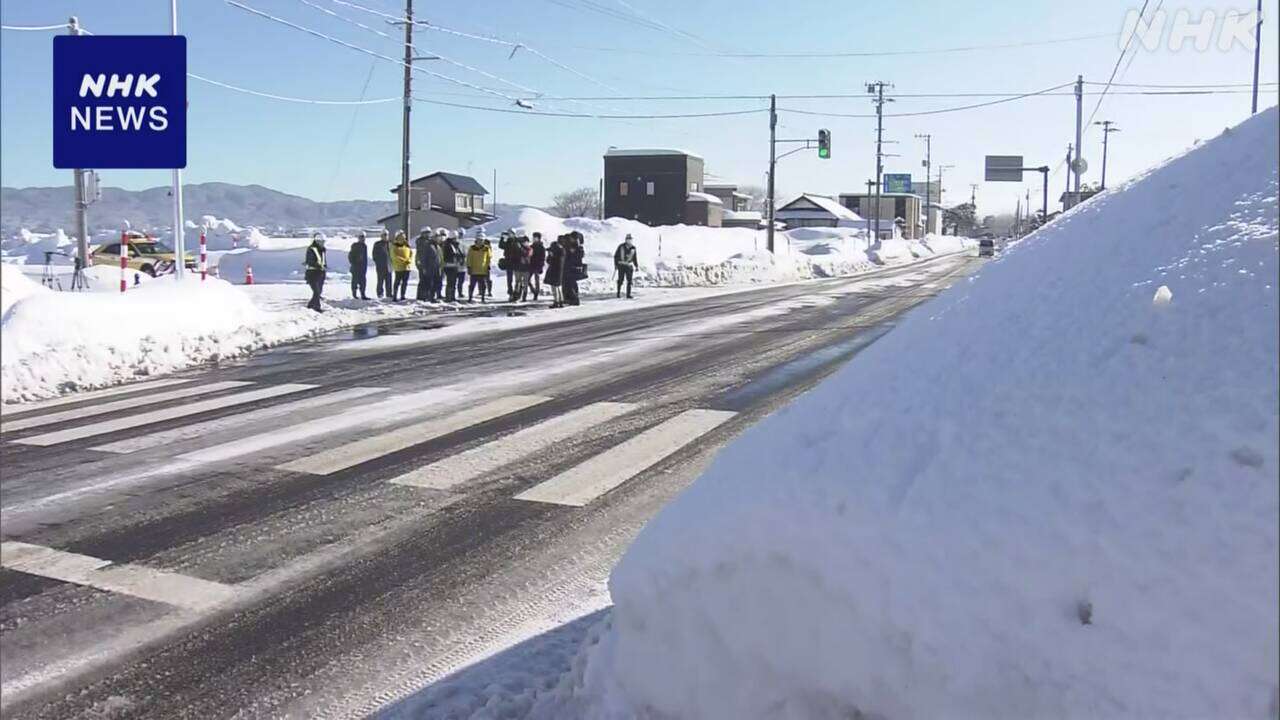 大雪 青森県知事が除排雪の状況視察 国に財政支援求める考え