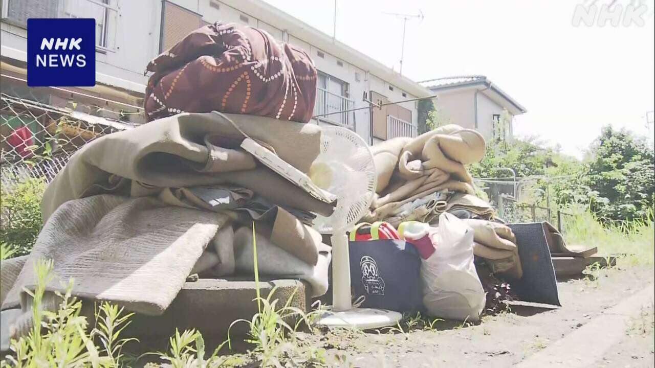 千葉 市原 昨夜からの大雨で約20棟浸水被害 片づけに追われる