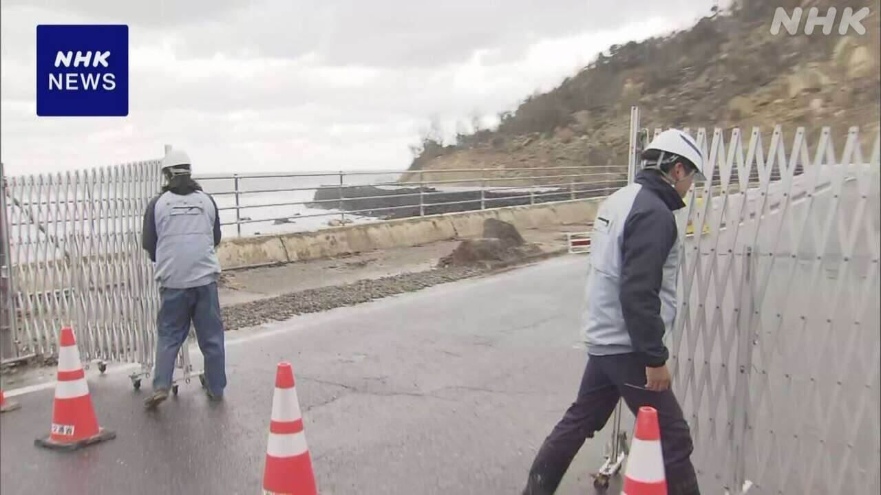 石川 能登半島海沿い走る国道249号が全線通行可能に 約1年ぶり