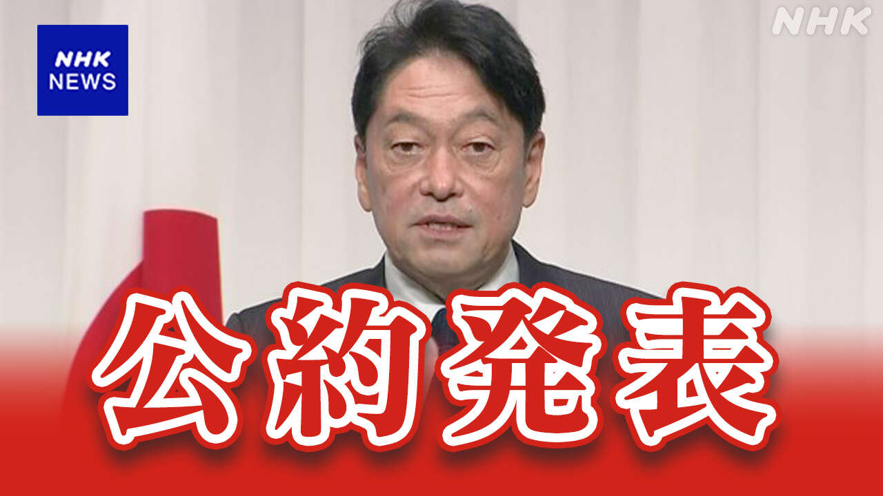 自民 衆院選の公約発表 「ルールを徹底して守る政党に」