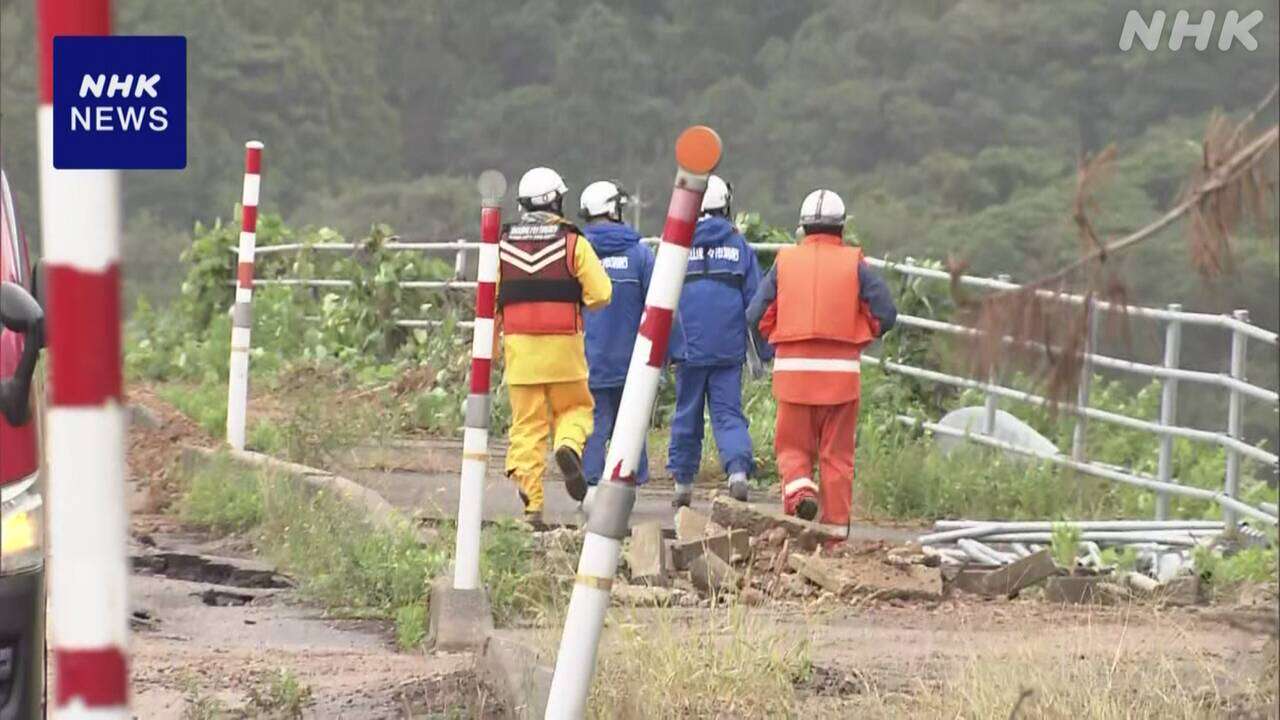 石川 記録的大雨で安否不明 31歳女性捜索 雨で一時中断も継続