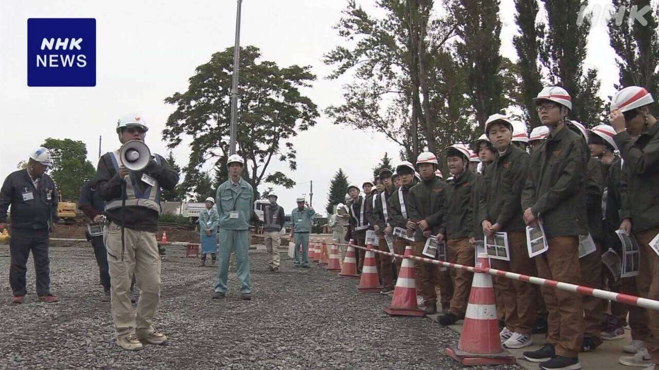 大学生を対象 担い手不足が課題の建設現場の見学会 札幌