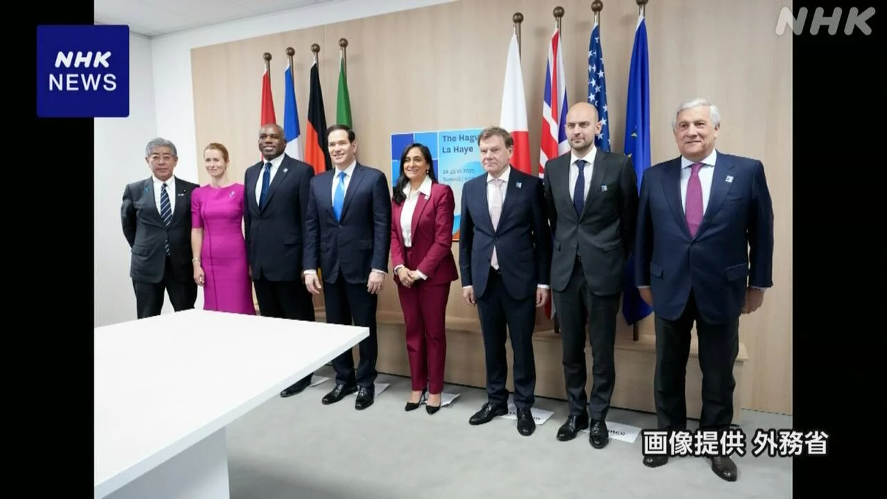 岩屋外相 “イスラエルとイラン 対話再開が重要” G7外相会合