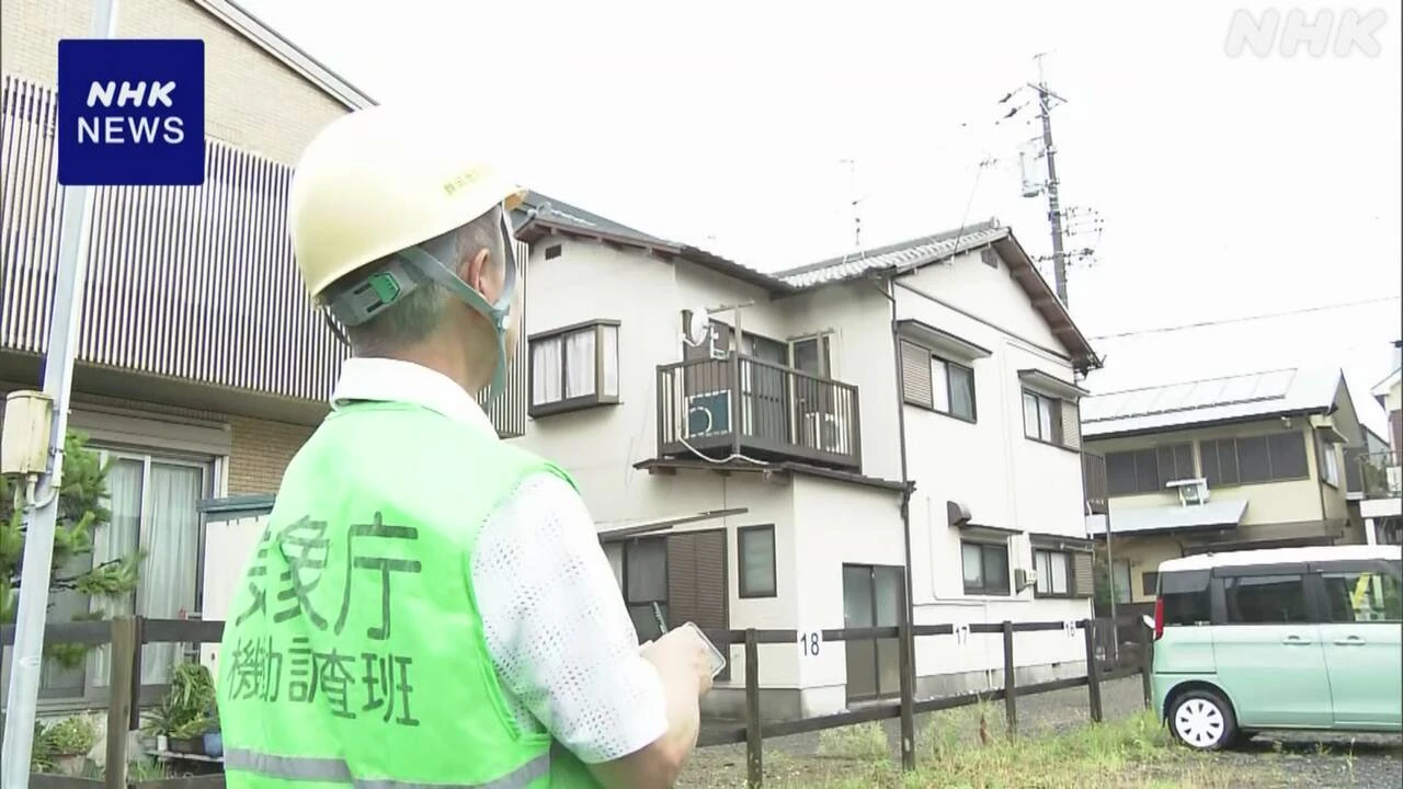 静岡 駿河区で突風 気象台が現地調査で被害状況を確認