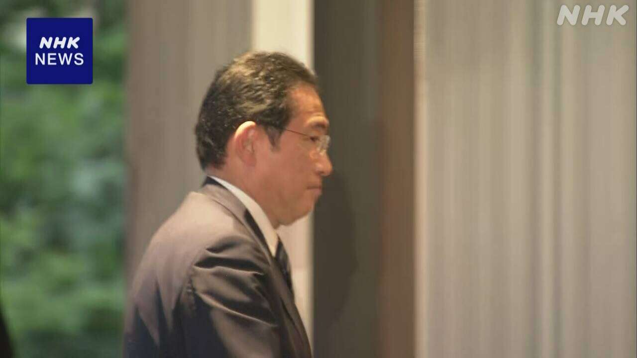 岸田首相 麻生副総裁と会食 修正協議の経緯など意見交わしたか