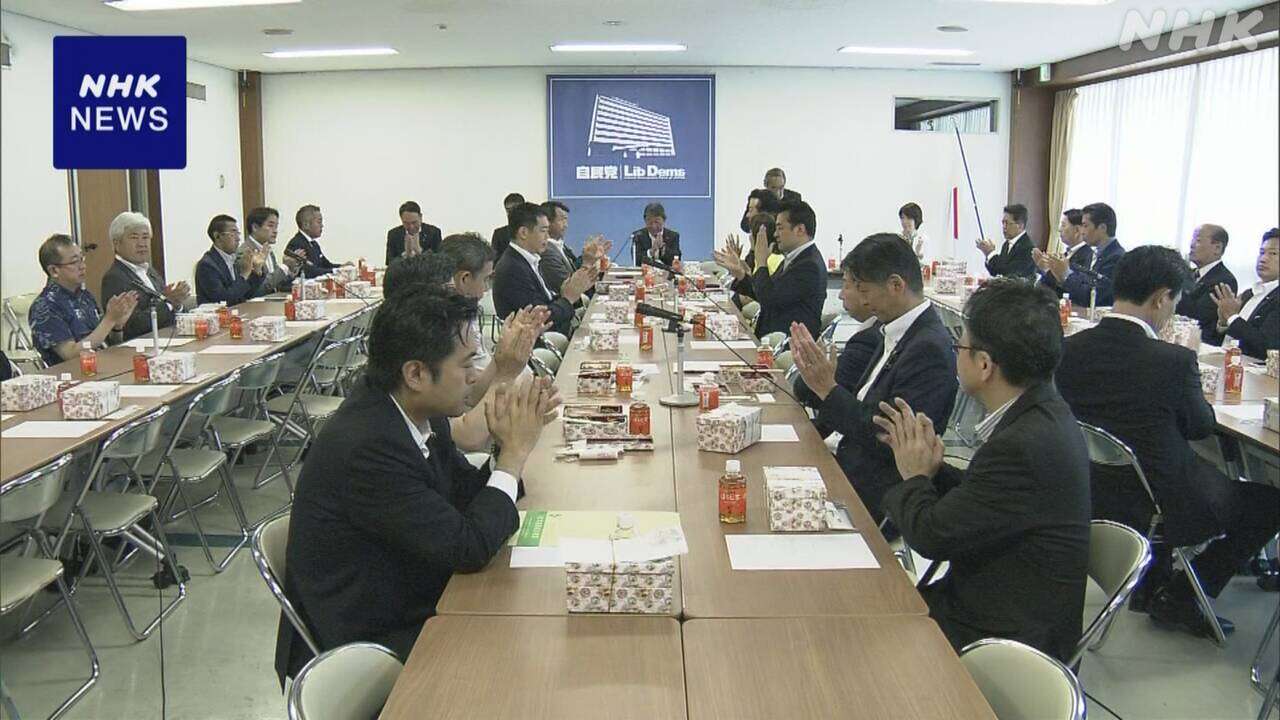 自民 当選4回議員 総裁選に意見“ 若手も立候補できる環境を”