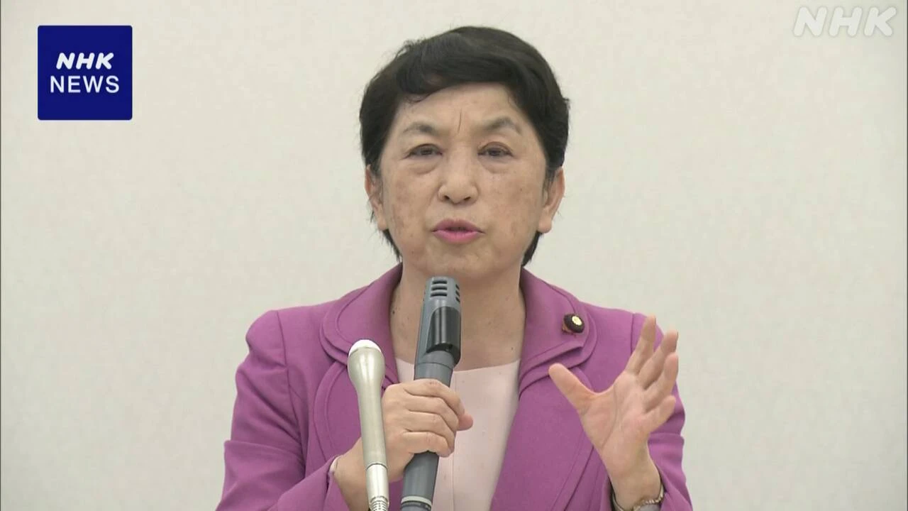 社民 福島党首 “食料品にかかる消費税率引き下げ実現したい”
