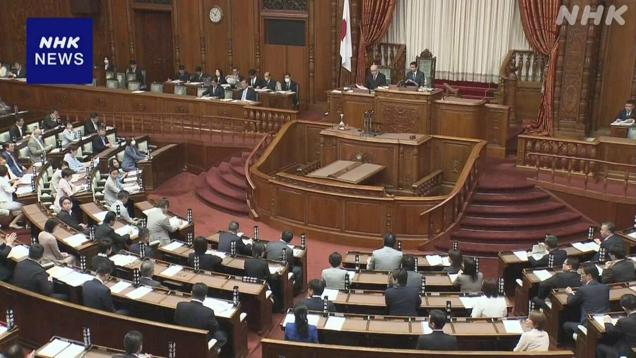 年金法案 参院で審議入り 首相 “財源 財政検証踏まえ検討”