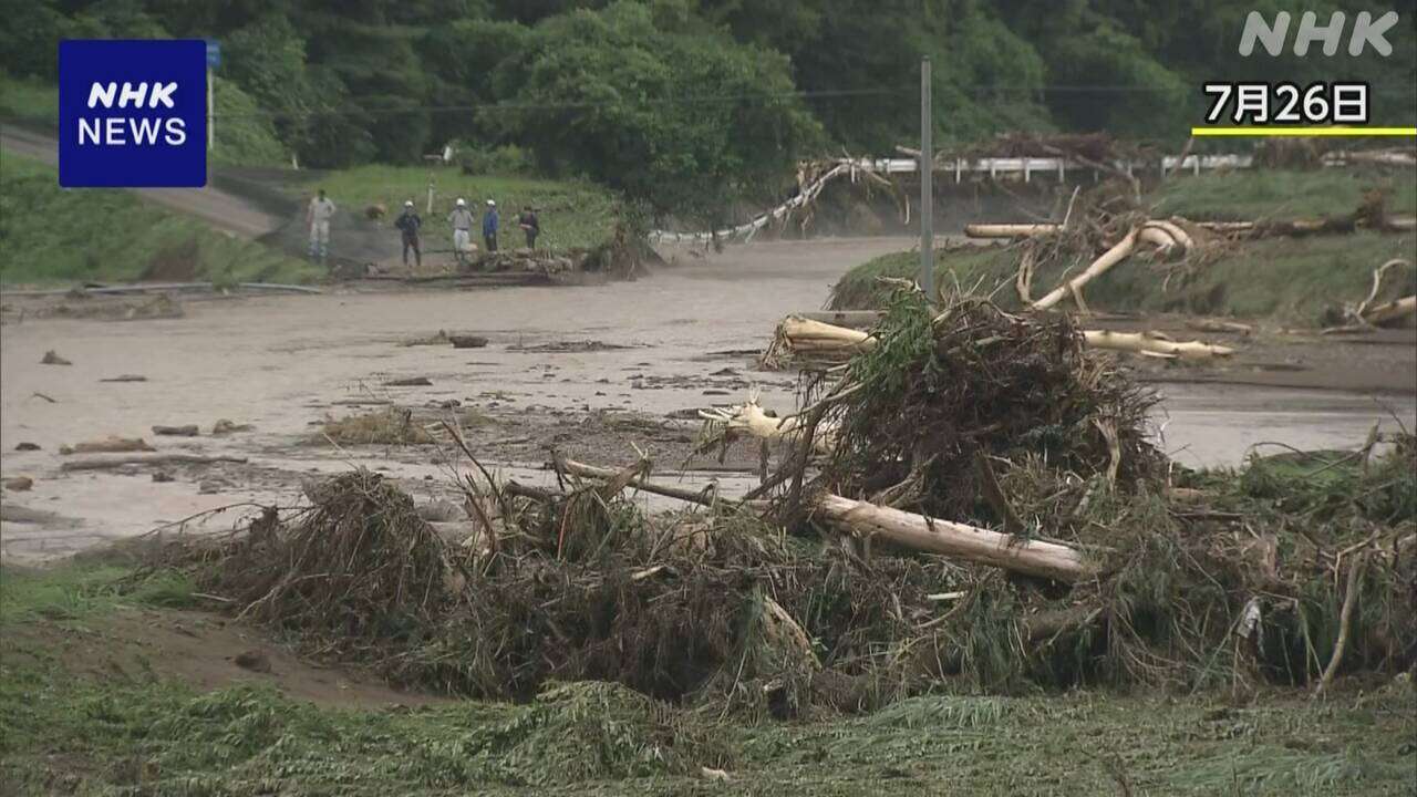 記録的な大雨 秋田の被害（8月2日）