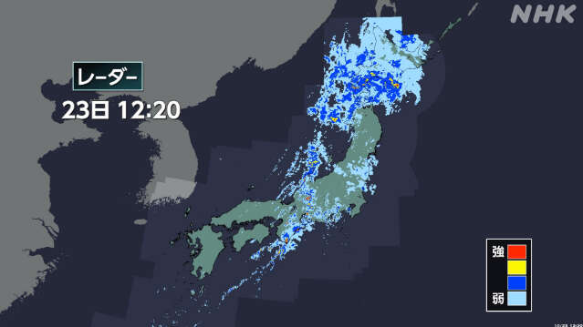 北海道～近畿 あすにかけ大気不安定 浸水や突風などに十分注意