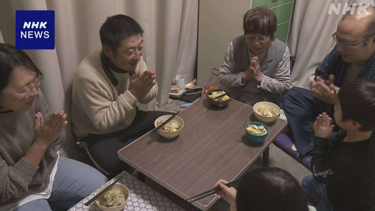 能登半島地震から1年 仮設住宅に暮らす女性のもとに親族集まる