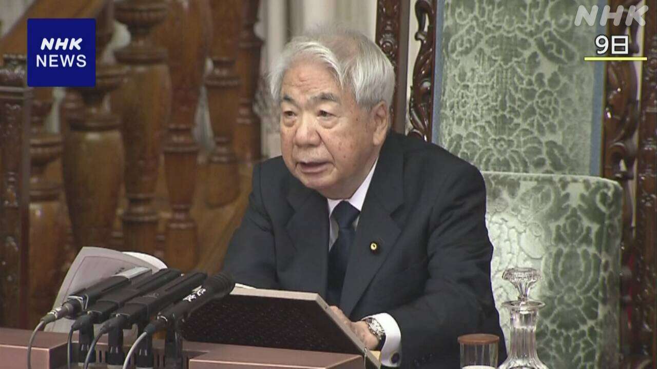 尾辻参議院議長 体調不良で辞任の意向固める