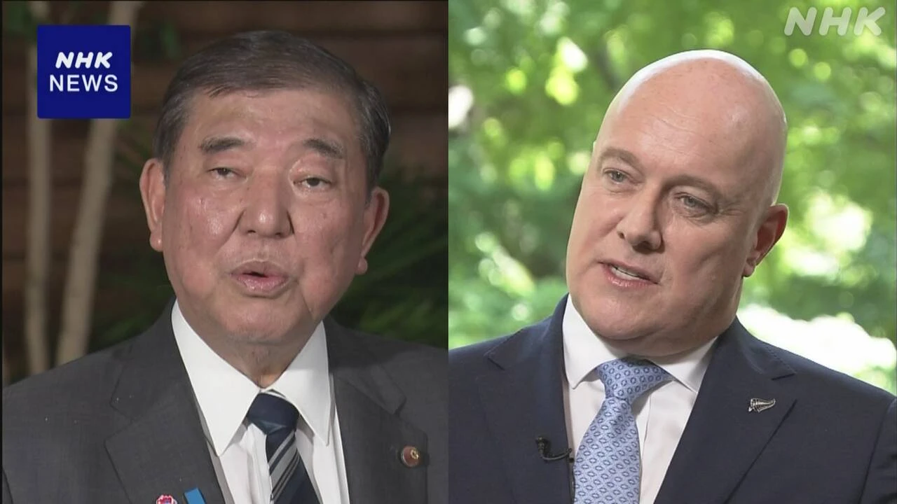 石破首相 NZ首相と電話会談 安保分野を含め関係強化で一致
