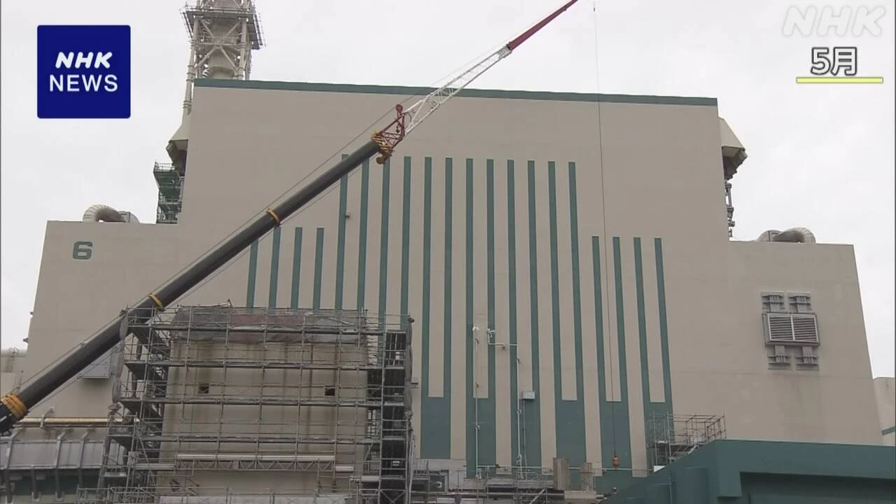 柏崎刈羽原発6号機 再稼働に向け原子炉に核燃料入れる作業開始