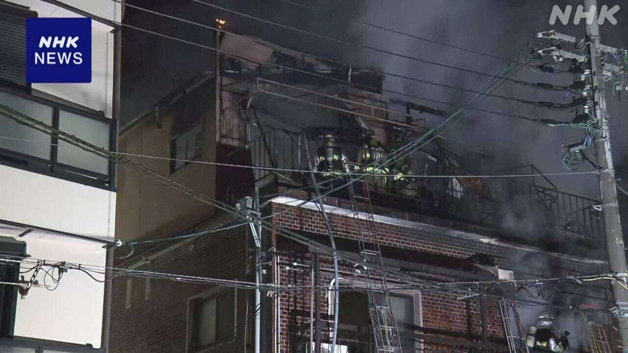 大阪 東成 住宅火災 2人死亡 1人意識不明の重体