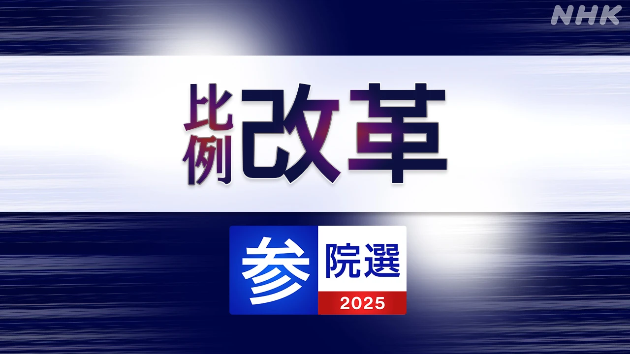 参議院選挙 日本改革党 比例代表の名簿登載者は