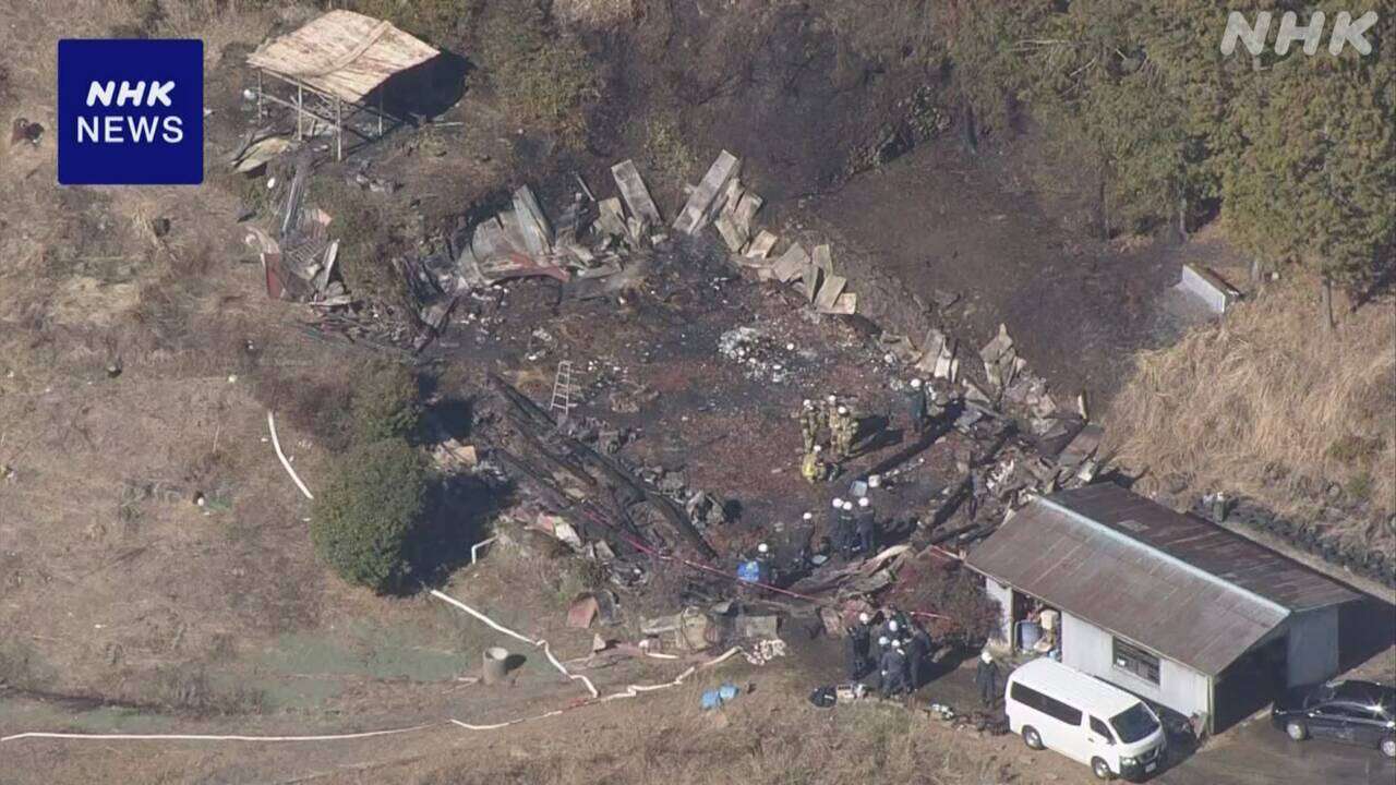 岐阜 恵那 住宅1棟が全焼する火事 2人死亡 住人の高齢夫婦か