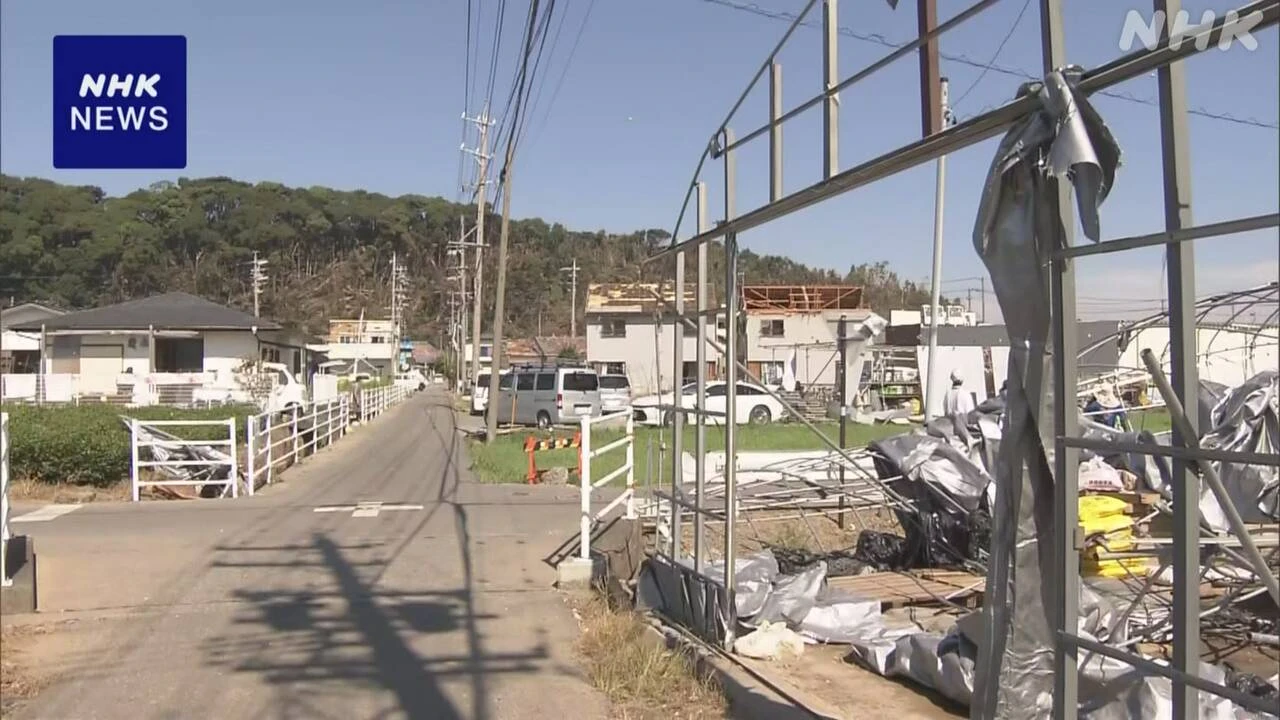 静岡 台風接近で突風被害 89人けが 被災者の生活支援が課題