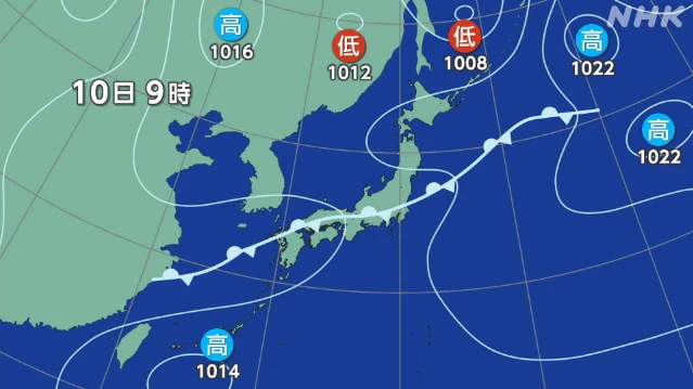 秋雨前線が南下 北～西日本 あす広範囲で激しい雨のおそれ