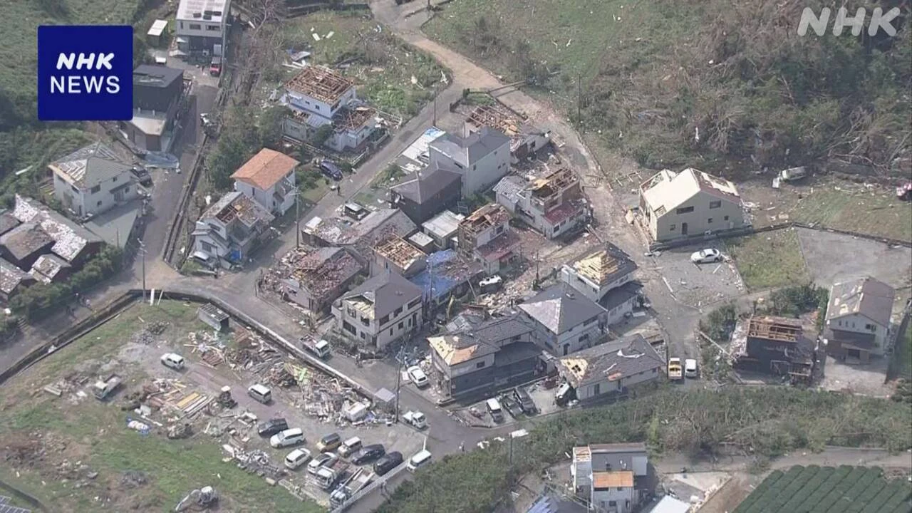 静岡の竜巻 ほぼ同時に複数発生し被害距離6～7キロに及んだか