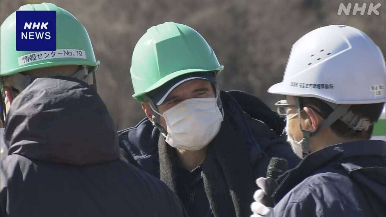 IAEA グロッシ事務局長 福島県内の中間貯蔵施設を初視察