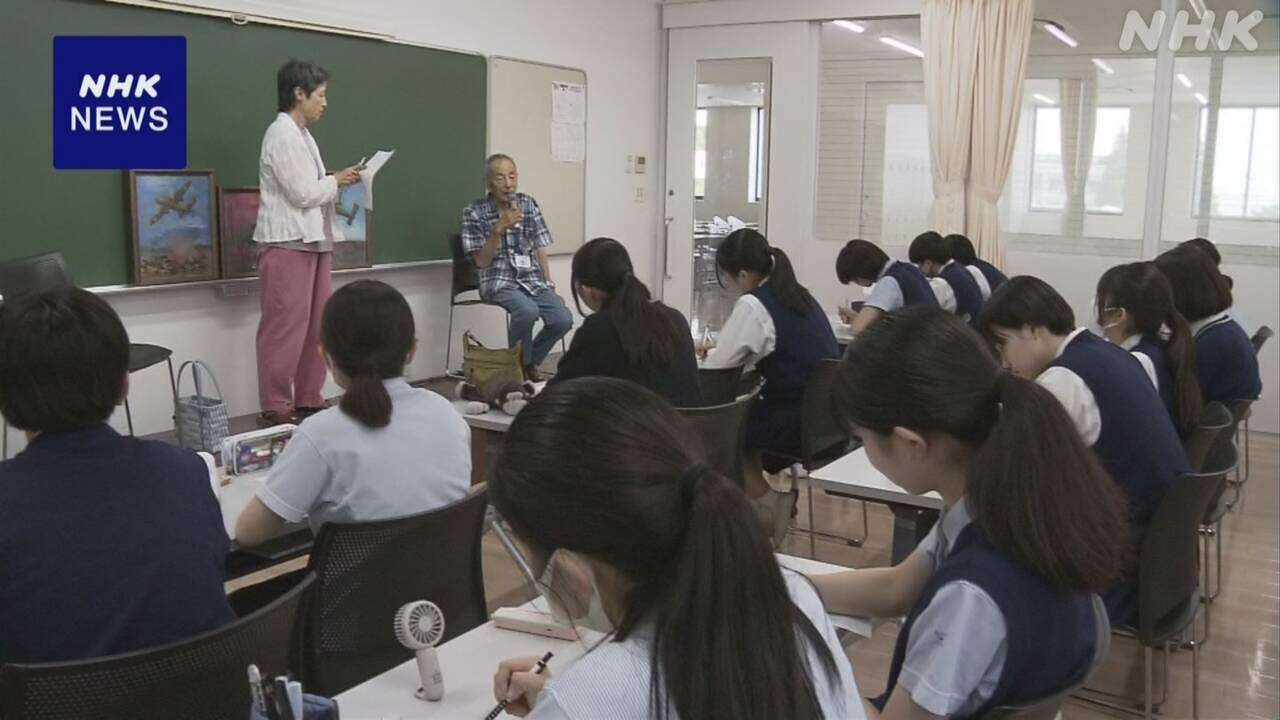 “82年前 日本本土への初の空襲” 体験者が高校生へ証言 東京