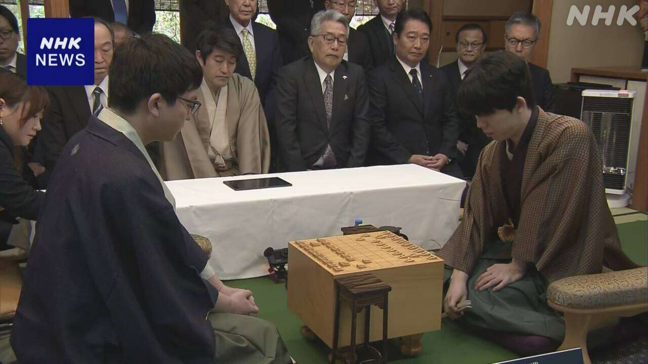 将棋 王将戦が開幕 4連覇目指す藤井七冠に永瀬九段が挑む 静岡