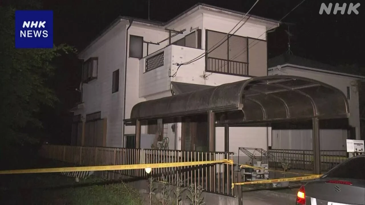 茨城 河内町 住宅に男性の遺体 腹部に刃物で刺されたような傷
