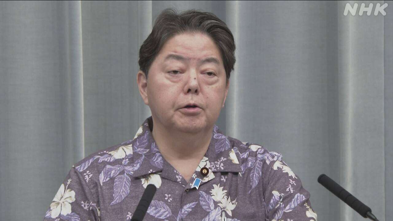 韓国の北朝鮮との軍事合意停止方針 “判断を尊重”林官房長官